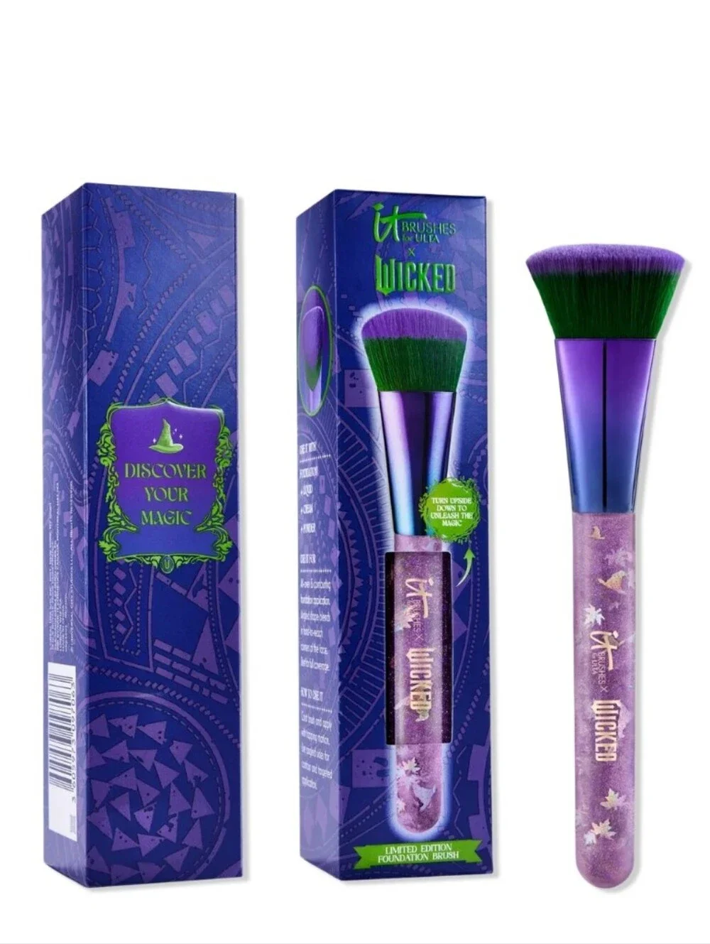 It Cosmetics X Wicked Limited Edition Elphaba Foundation Brush